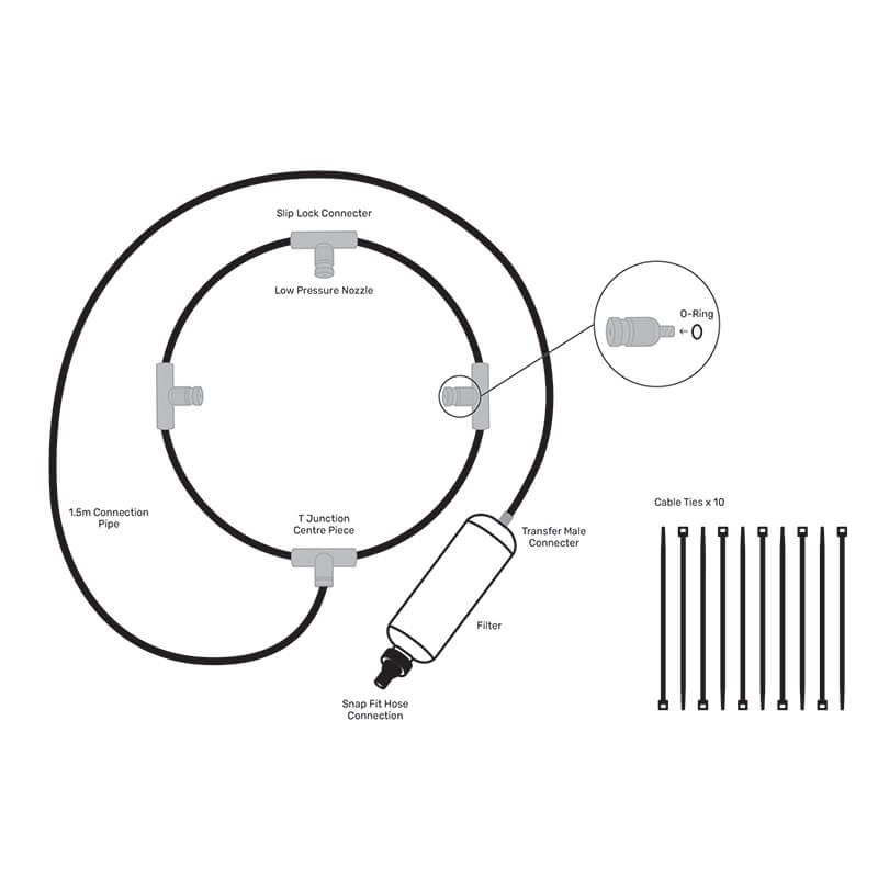 350mm Misting Ring Parts