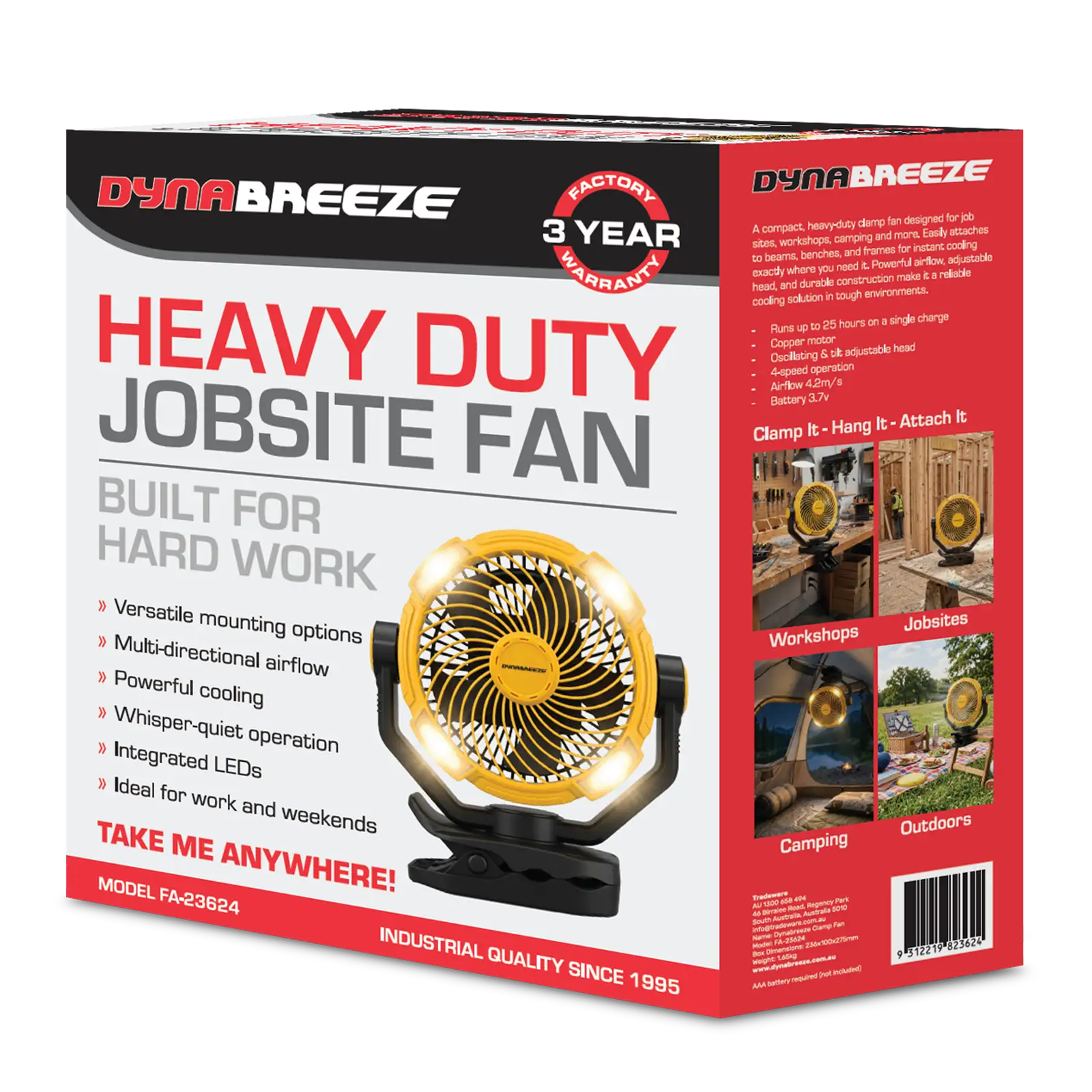 Dynabreeze Heavy-Duty Jobsite Fan